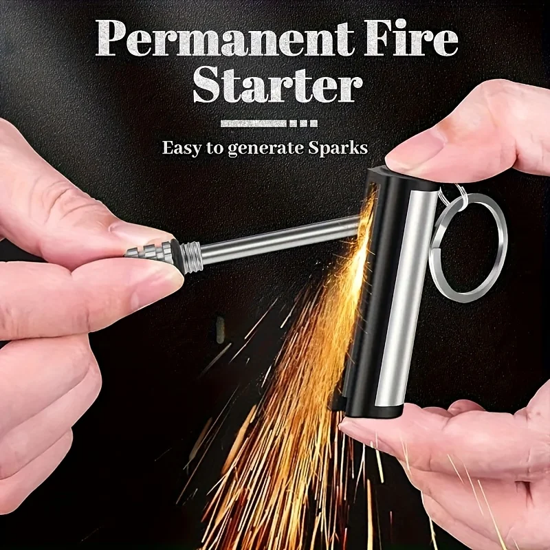 Ferro Rod Striker - 2026 Pack Match Lighter, Flint Metal