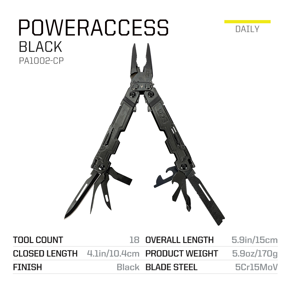 SOG 18 in 1 PowerAccess Compac - Edc Carry Pliers avis et prix