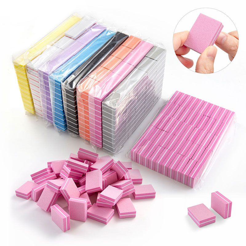 10/50pcs Mini Nails Art Buffer - Nail File Titanium avis et prix