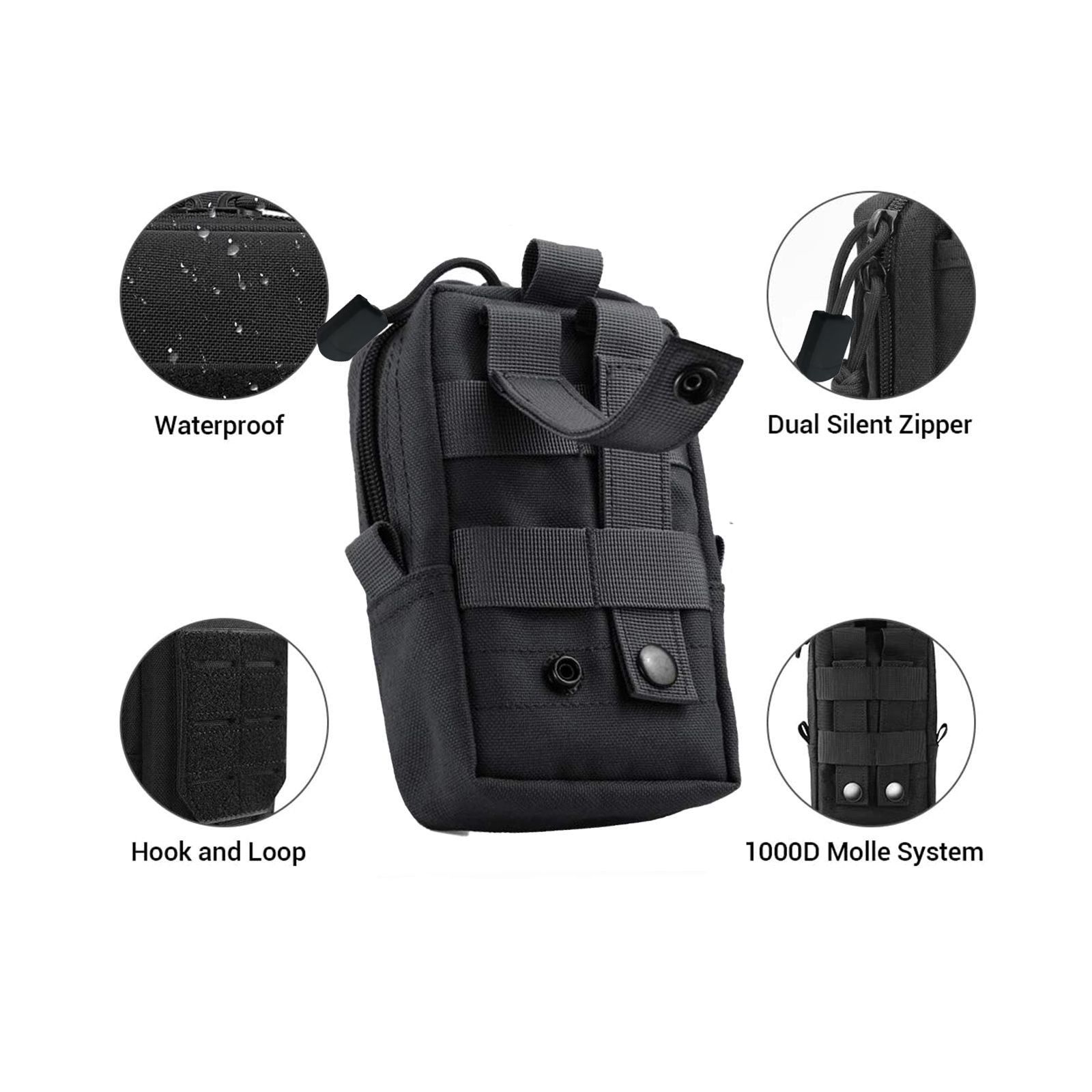 Tactical Molle Pouch Waist Bag - Edc Deep Carry avis et prix