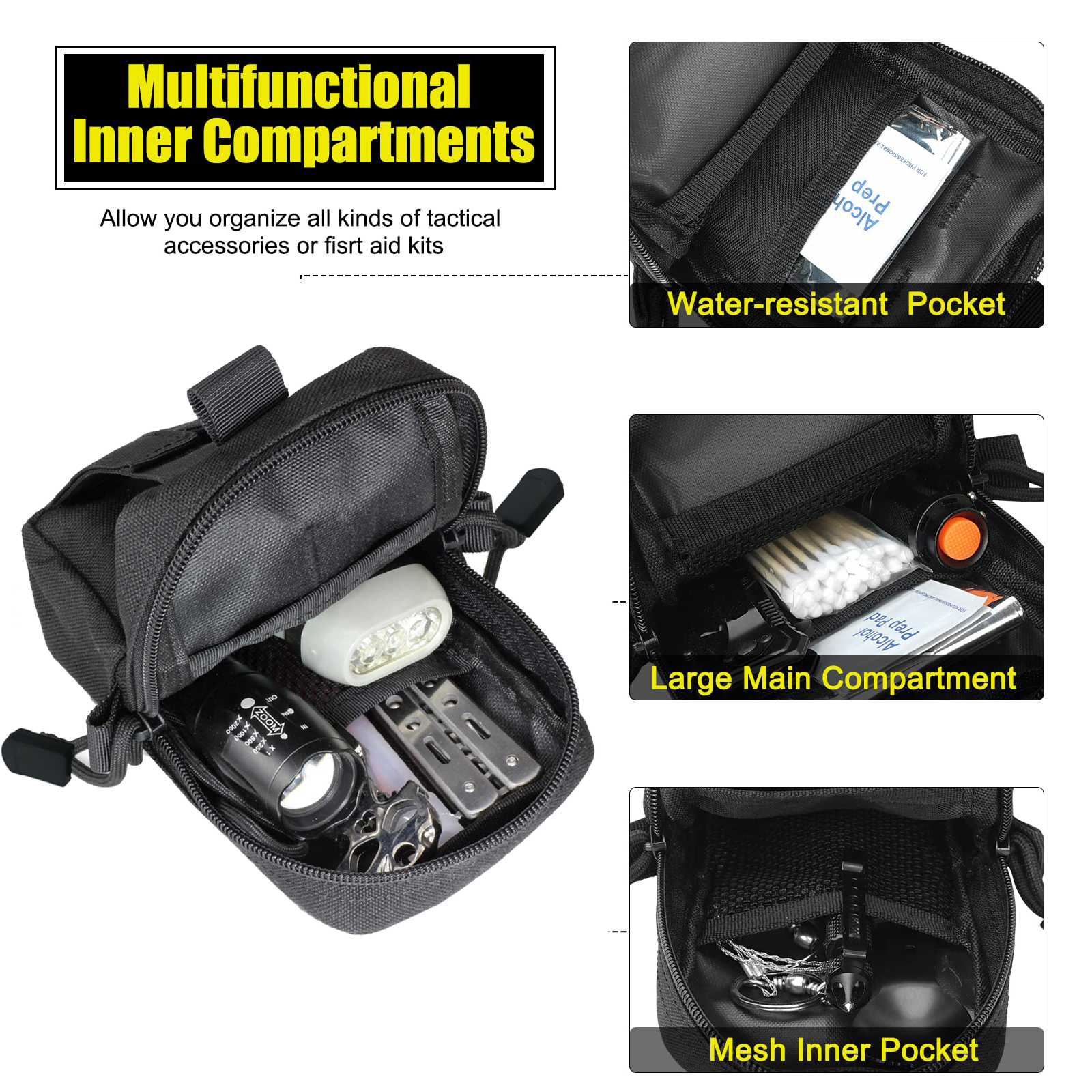 Tactical Molle Pouch Waist Bag - Edc Deep Carry avis et prix
