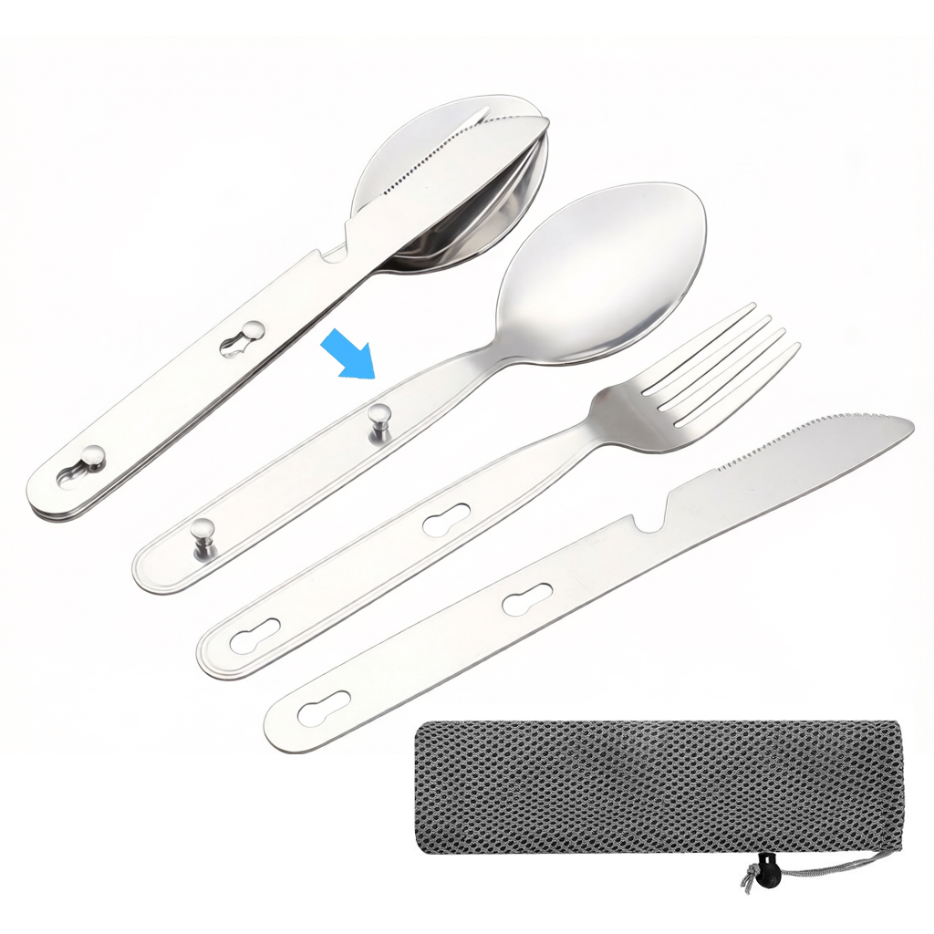 3pcs/set Folding Spoon Fork Kn - Edc Everyday Carry Knives avis et prix