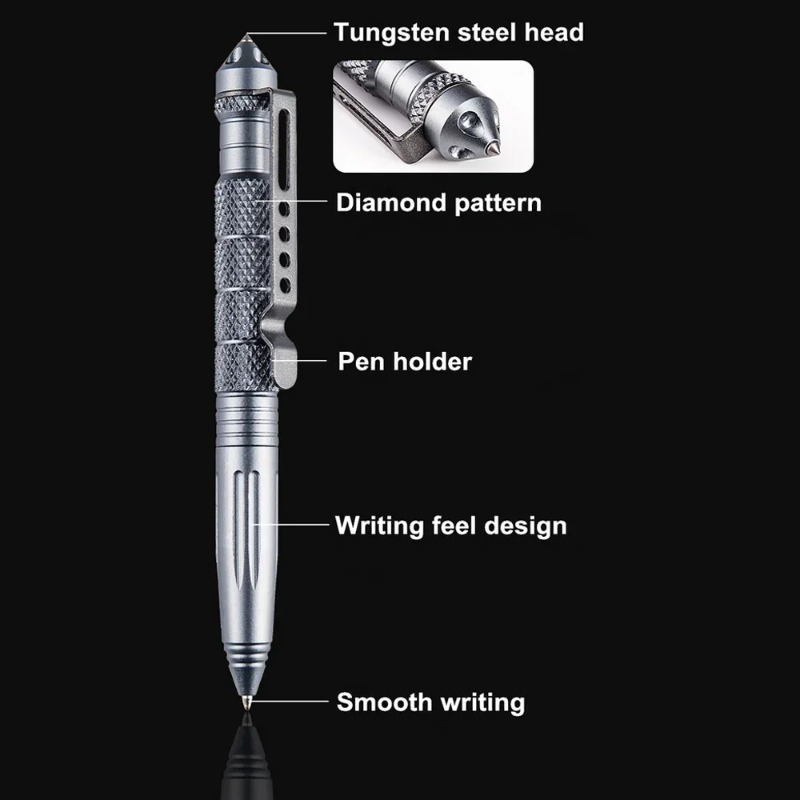 Military Tactical Pen Aluminum - Pen Tactical Glass avis et prix