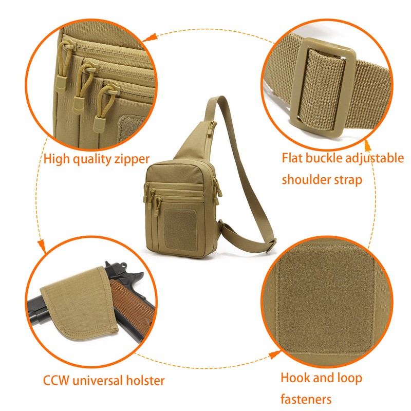 EDC 1000D Tactical Chest Bag P - Edc Pistol Carry Bag avis et prix