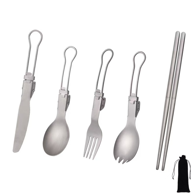 Titanium Foldable Utensil Set  - Edc Everyday Carry Knives avis et prix