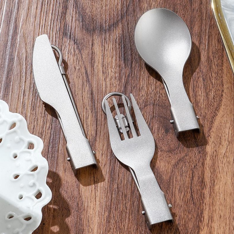 Titanium Foldable Utensil Set  - Edc Everyday Carry Knives avis et prix