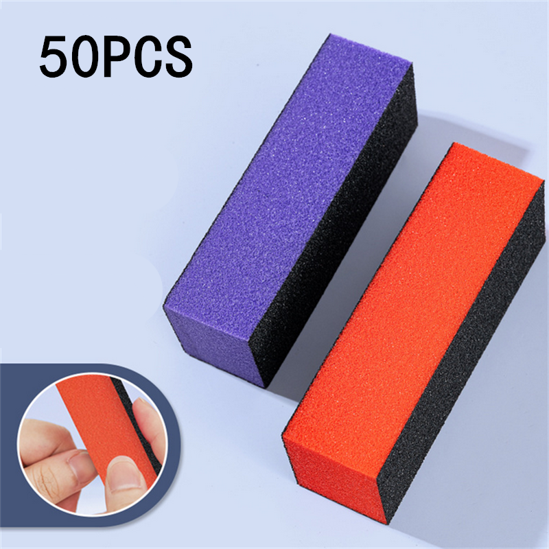 10/20/50pcs 3 Side Sponge Nail - Nail File Titanium avis et prix