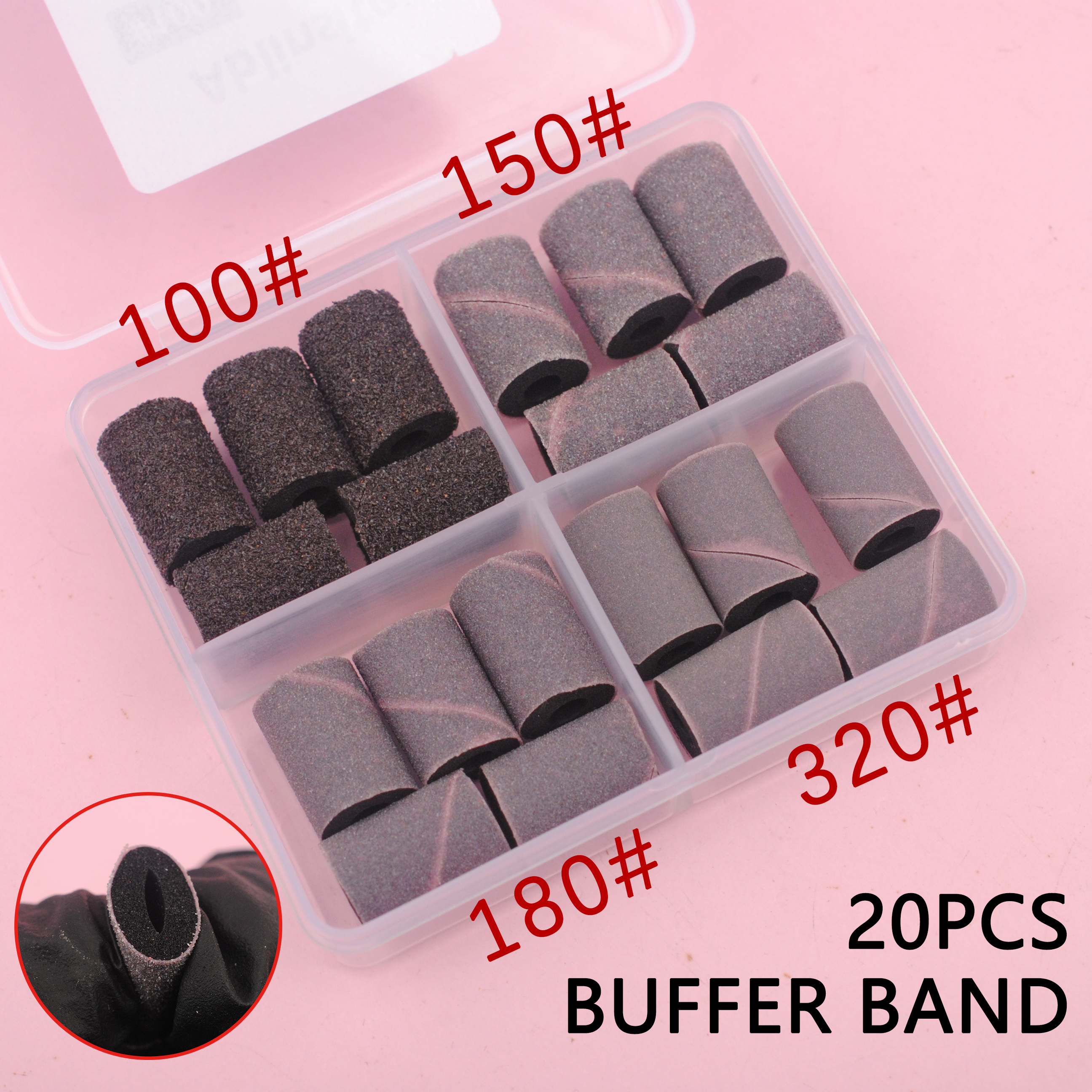 Nail Drill Buffer Bands,Soft S - Nail File Titanium avis et prix