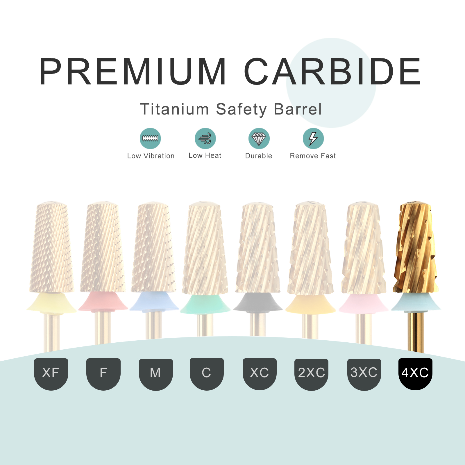 HYTOOS 4XC Titanium Tapered Na - Nail File Titanium avis et prix