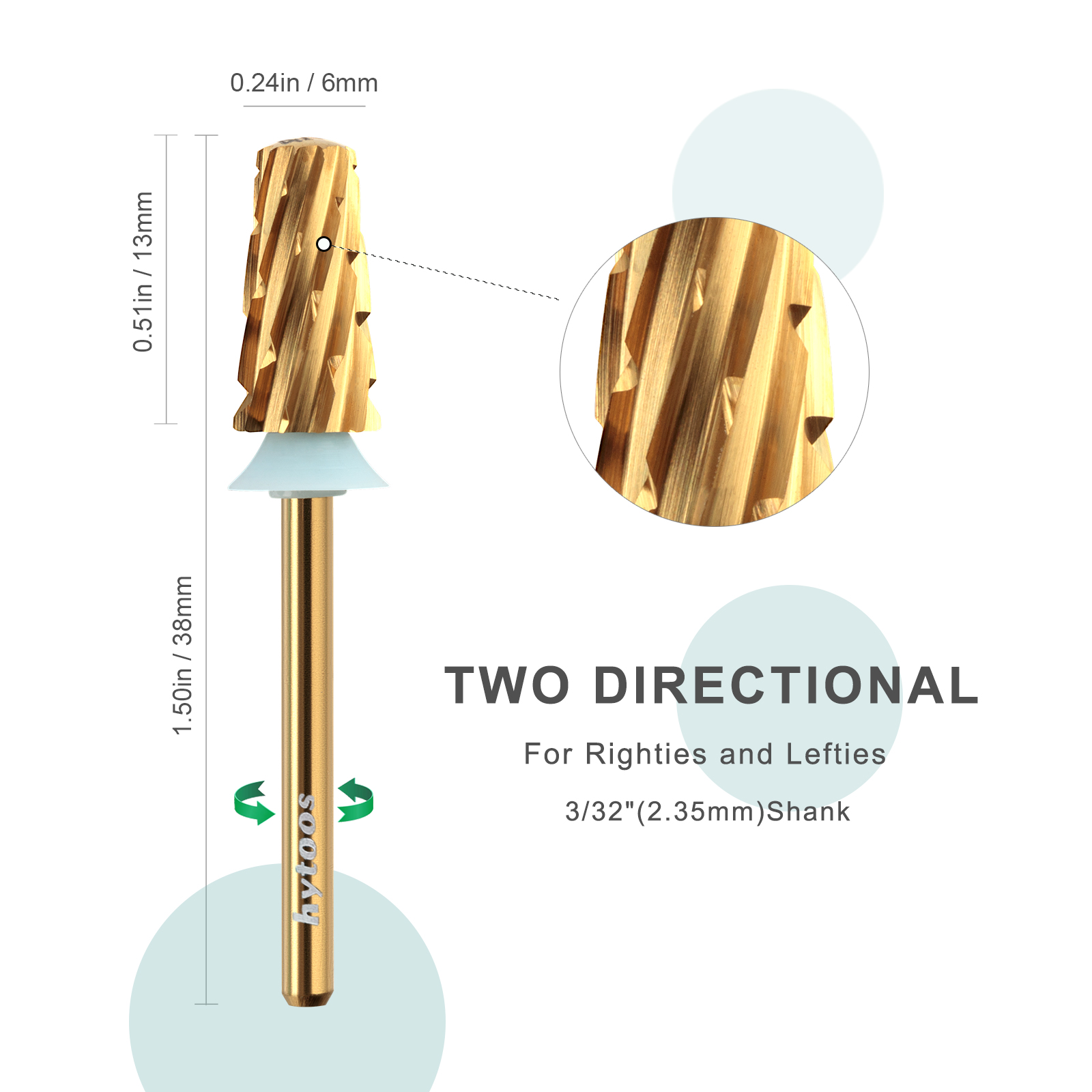 HYTOOS 4XC Titanium Tapered Na - Nail File Titanium avis et prix