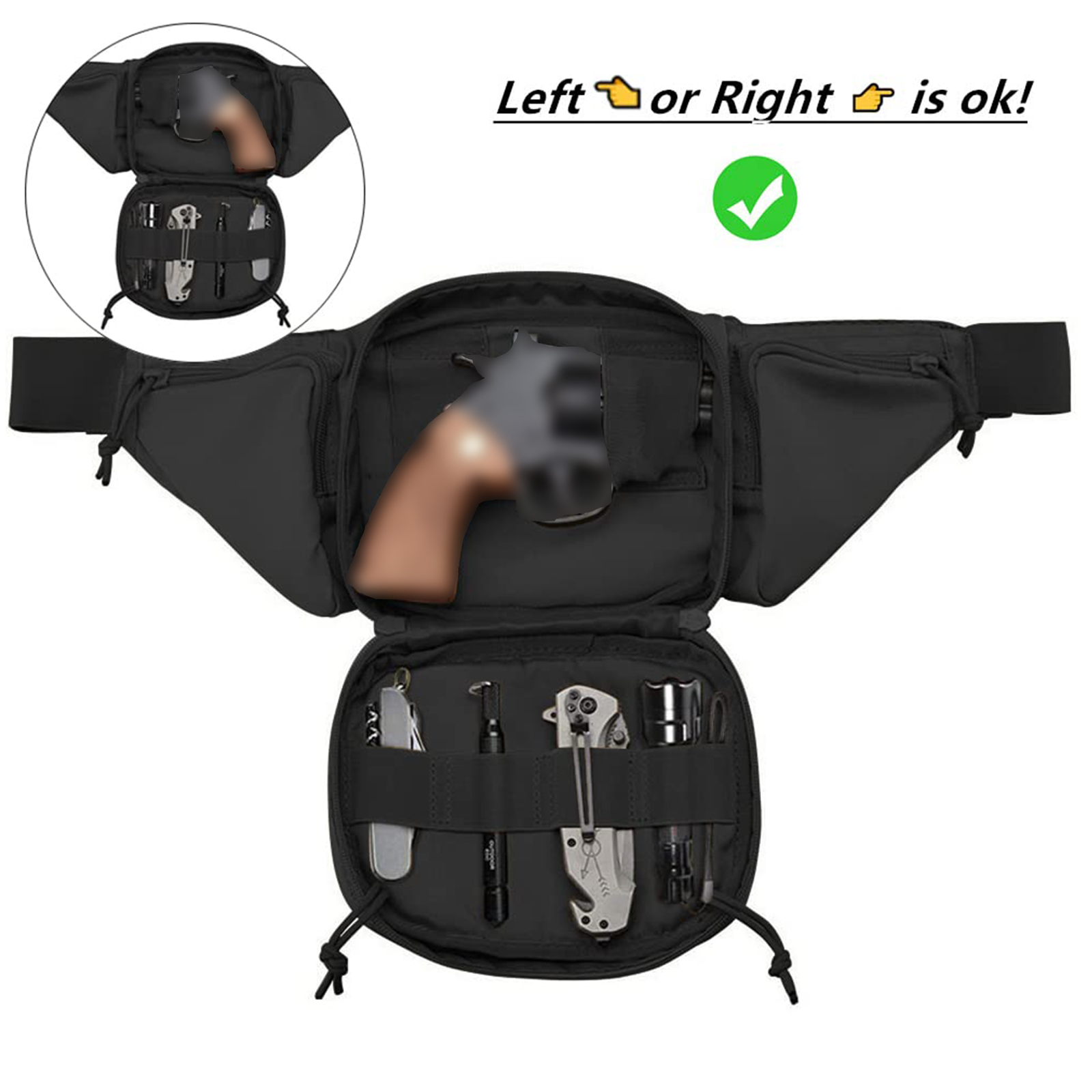 Tactical Fanny Pack Gun Holste - Edc Pistol Carry Bag avis et prix