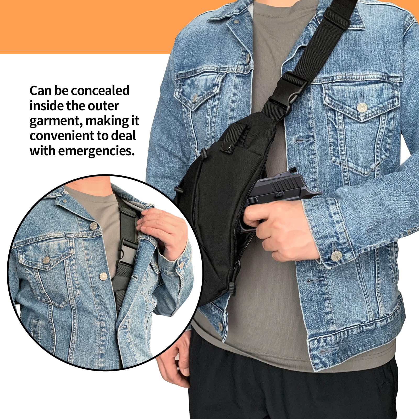 Tactical Crossbody Sling Bag E - Edc Pistol Carry Bag avis et prix
